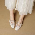 Handcrafted Genuine Leather Women's Shoes: Elegance Redefined(EcqiH-7998)