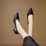 Handcrafted Luxury Leather Women’s Shoes: Elegance in Every Stitch(EcqiH-7988)