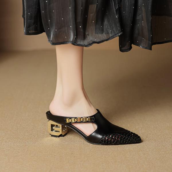 Handcrafted Luxury Leather Women's Shoes - Exquisite Quality & Elegance(EcqiHL-7950)