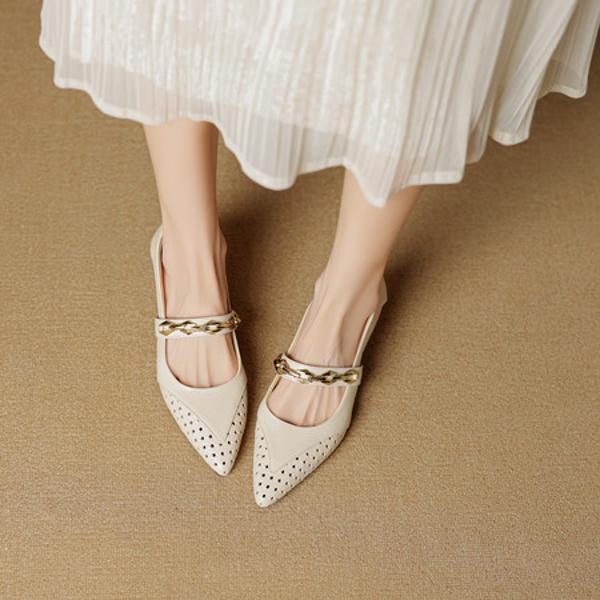 Exquisite Handcrafted Leather Women's Shoes: Luxury and Elegance Redefined(EcqiH-7992)