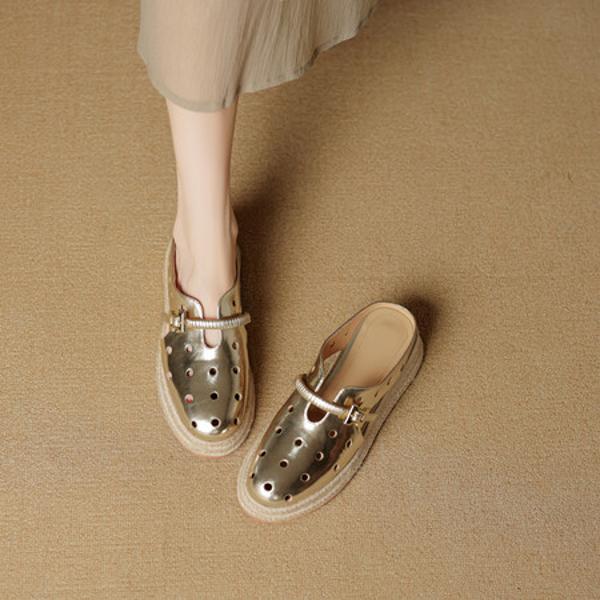 Luxury Genuine Leather Handmade Women's Shoes(EcqiH-7996)