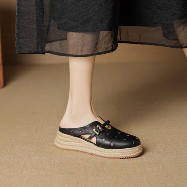 Luxury Genuine Leather Handmade Women's Shoes(EcqiH-7996)