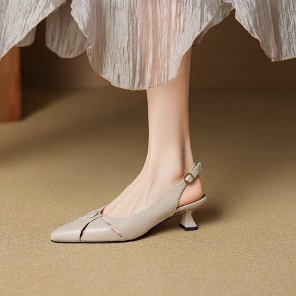 Handcrafted Luxury Leather Women's Shoes: Elegance in Every Detail(EcqiH-7995)