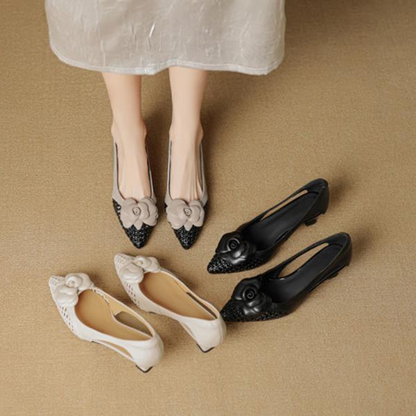 Handcrafted Luxury Leather Women's Shoes, Elegance Redefined(EcqiH-8001)