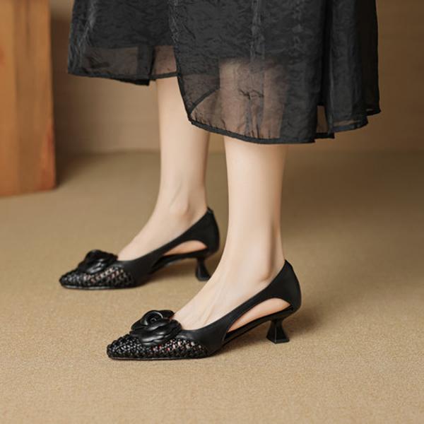 Handcrafted Luxury Leather Women's Shoes, Elegance Redefined(EcqiH-8001)