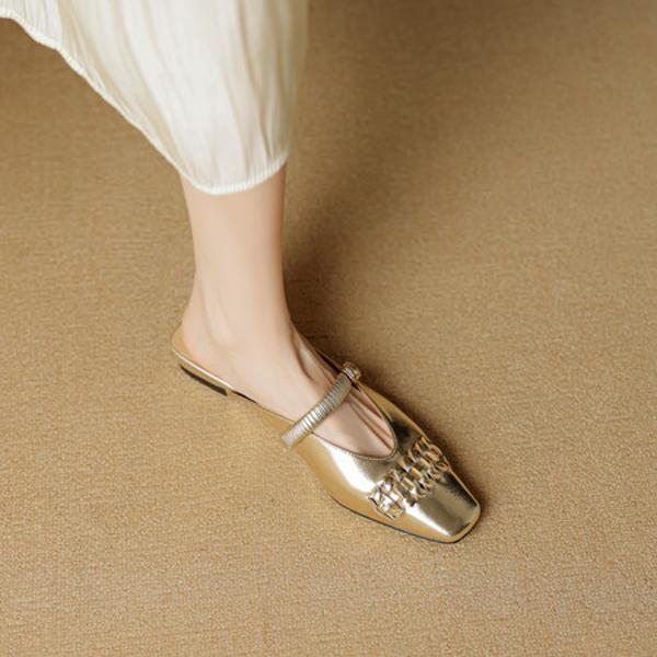 Exquisite Handmade Genuine Leather Women's Shoes for Luxurious Elegance(EcqiH-8002)