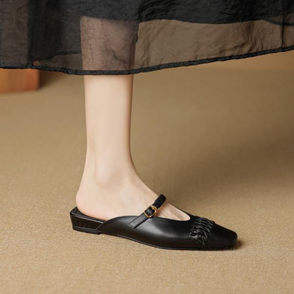 Exquisite Handmade Genuine Leather Women's Shoes for Luxurious Elegance(EcqiH-8002)