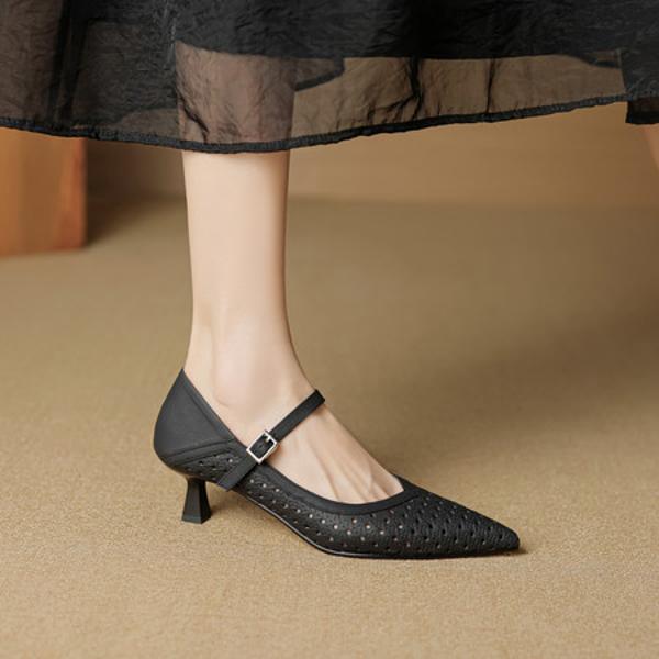 Handcrafted Leather Women's Shoes: Luxurious Elegance Redefined(EcqiHC-8006)