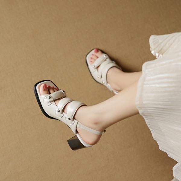 Elegance in Every Step: Handmade Leather Women’s Shoes(EcqiHC-8019)