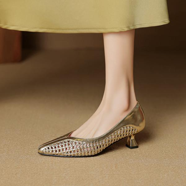 Elegant Handcrafted Genuine Leather Women’s Shoes - Luxurious Quality(EcqiH-8012)