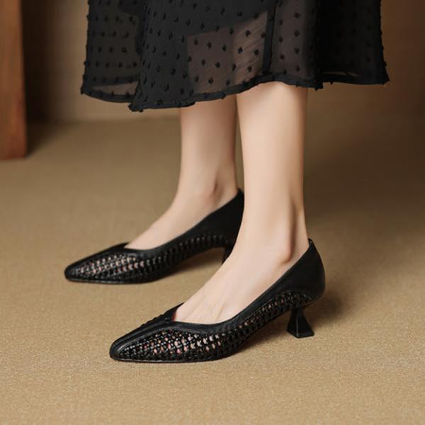Elegant Handcrafted Genuine Leather Women’s Shoes - Luxurious Quality(EcqiH-8012)