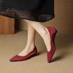 Handcrafted Luxury Leather Women's Shoes with Exquisite Elegance(EcqiHC-8026)