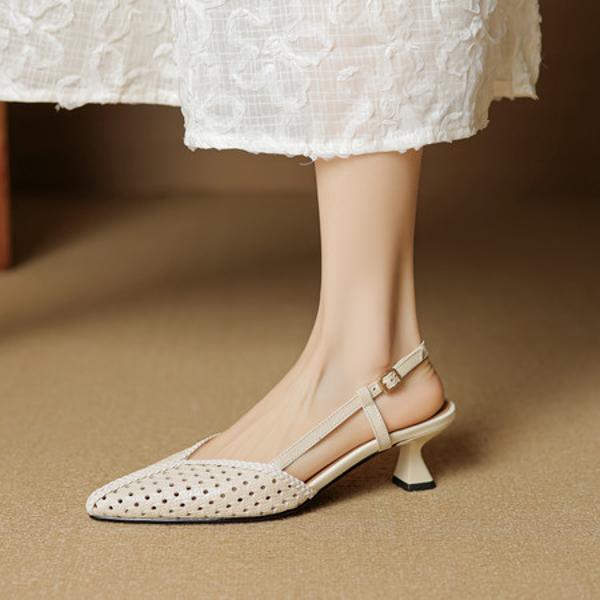 Handcrafted Genuine Leather Women's Shoes – Elegant Luxury Craftsmanship(EcqiH-8022)