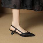 Handcrafted Genuine Leather Women's Shoes – Elegant Luxury Craftsmanship(EcqiH-8022)