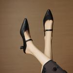Handcrafted Luxury Leather Women's Shoes(EcqiH-8020)