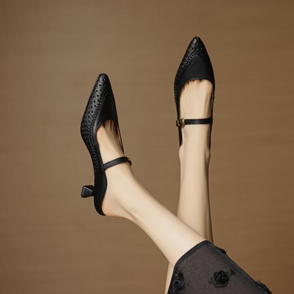 Handcrafted Luxury Leather Women's Shoes(EcqiH-8020)