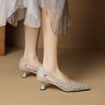 Handcrafted Genuine Leather Women's Shoes - Elegant, Luxurious Quality Craftsmanship(EcqiH-8028)