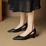 Handcrafted Genuine Leather Women's Shoes - Elegant, Luxurious Quality Craftsmanship(EcqiH-8028)