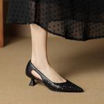 Handcrafted Genuine Leather Women's Shoes - Elegant, Luxurious Quality Craftsmanship(EcqiH-8028)