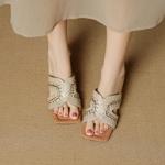 Exquisite Handmade Leather Women's Shoes: High-End Elegance Redefined(EcqiHC-8036)