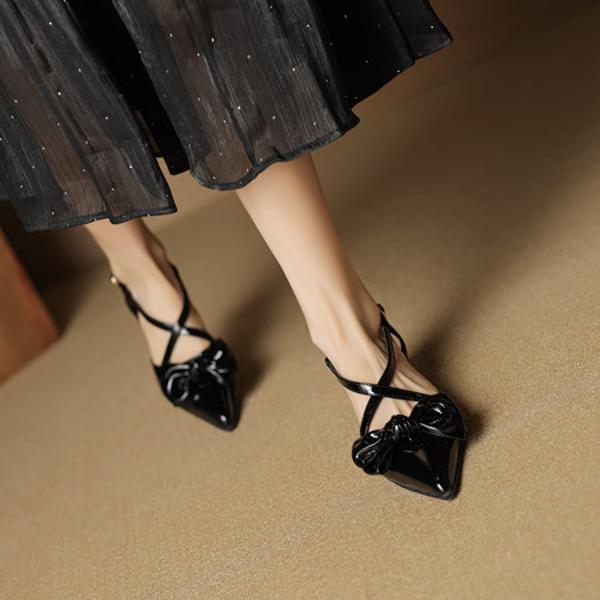 Elegant Handcrafted Genuine Leather Women's Shoes(EcqiHL-8049)