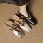 Handcrafted Luxurious Genuine Leather Women’s Shoes: Elegant Artistry & Quality(EcqiH-8052)