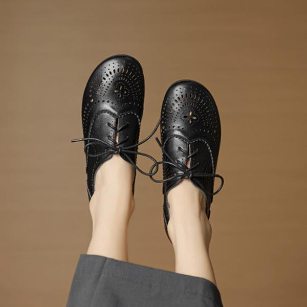 Exquisite Handmade Leather Women's Shoes: Elegance in Every Detail(EcqiH-8068)