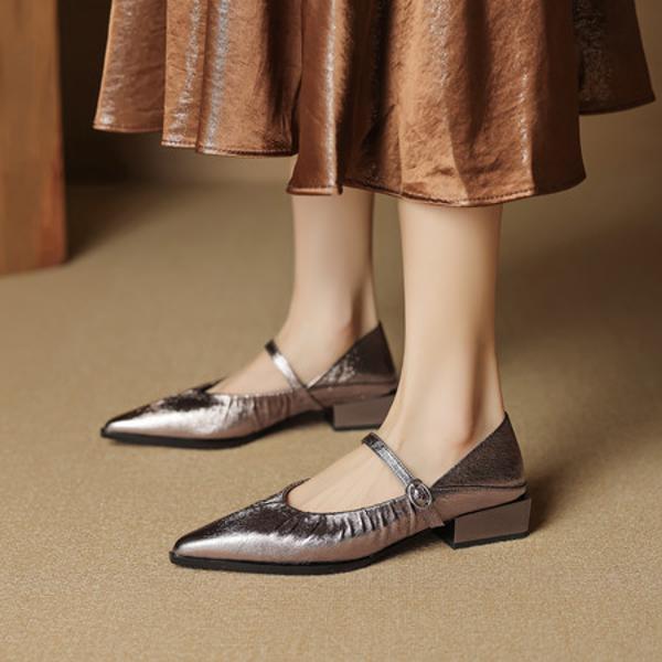 Handcrafted Luxury Leather Women's Shoes: Exquisite Quality and Elegant Design(EcqiHL-8069)