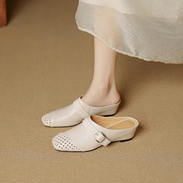 Handcrafted Luxury Leather Women's Shoes: Elegance Meets Quality(EcqiH-8065)