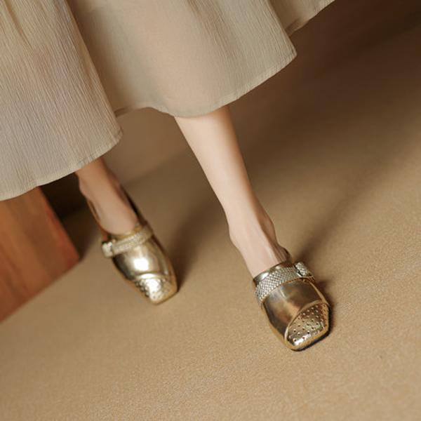 Handcrafted Luxury Leather Women's Shoes: Elegance Meets Quality(EcqiH-8065)