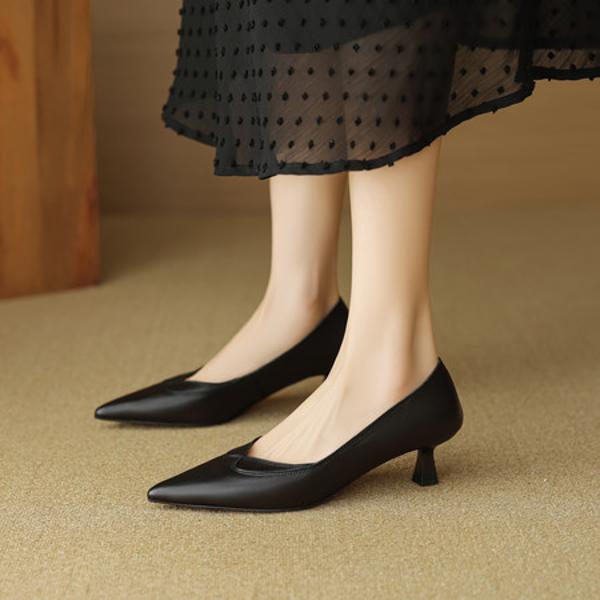 Handcrafted Luxury Leather Women's Shoes: Exquisite Quality & Elegance(EcqiHC-8100)