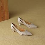 Handcrafted Luxury Leather Women's Shoes(EcqiHC-8095)