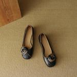 Elegant Handcrafted Leather Women's Shoes - Luxury Quality and Craftsmanship(EcqiHC-8105)