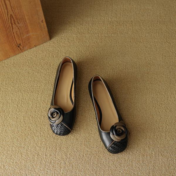 Elegant Handcrafted Leather Women's Shoes - Luxury Quality and Craftsmanship(EcqiHC-8105)