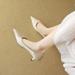 Handcrafted Luxury Leather Shoes for Elegant Women(EcqiHC-8098)