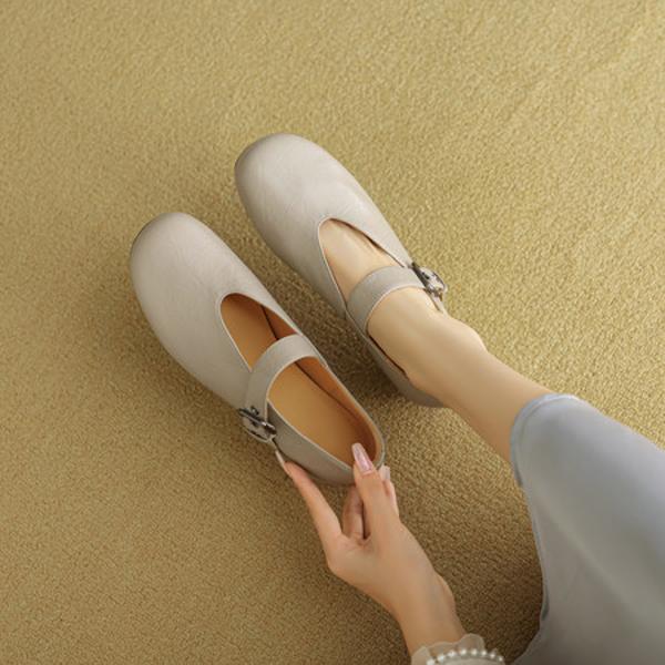 Handcrafted Leather Women's Shoes: Elegance in Luxury Quality Craftsmanship(EcqiHL-8128)