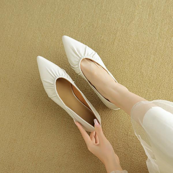 Handcrafted Luxurious Genuine Leather Women's Shoes for Elegant Style(EcqiHC-8135)