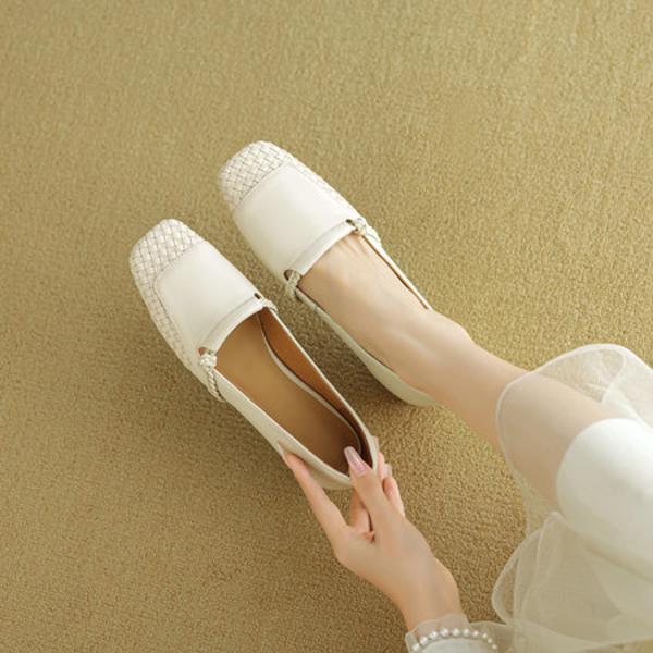 Luxury Handmade Leather Women's Shoes - Exquisite Craftsmanship & Quality(EcqiHC-8132)