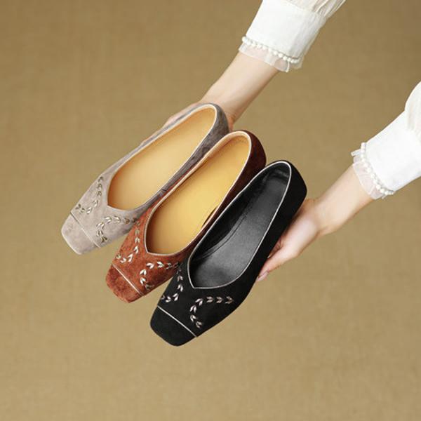 Handcrafted Genuine Leather Women’s Shoes: Luxury Elegance(EcqiHL-8108)