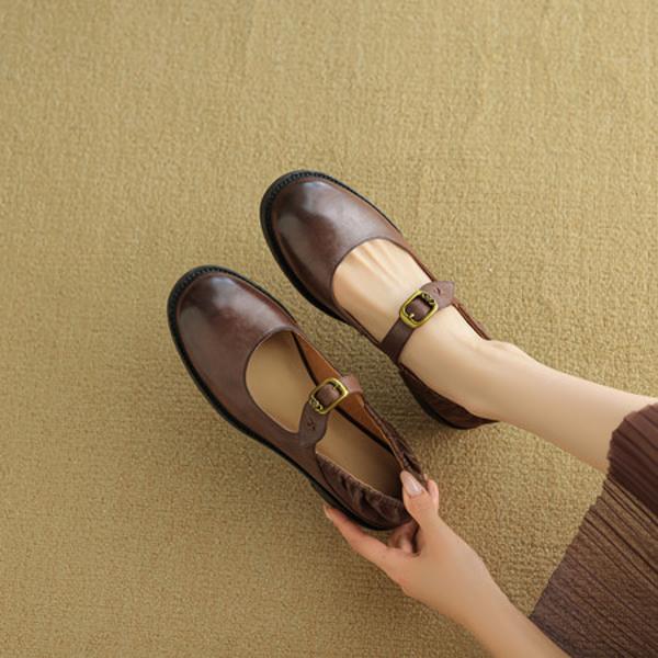 Elegance Redefined: Handcrafted Genuine Leather Women's Shoes of Luxury Quality(EcqiHC-8116)