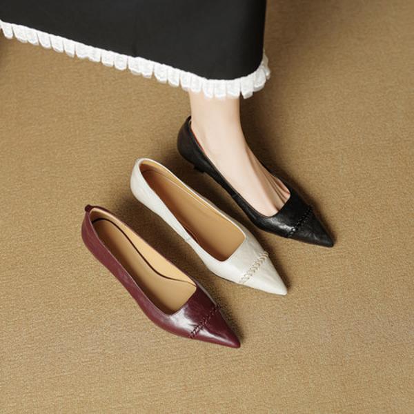 Handcrafted Luxury Leather Women's Shoes, Exquisite Craftsmanship(EcqiHC-8180)