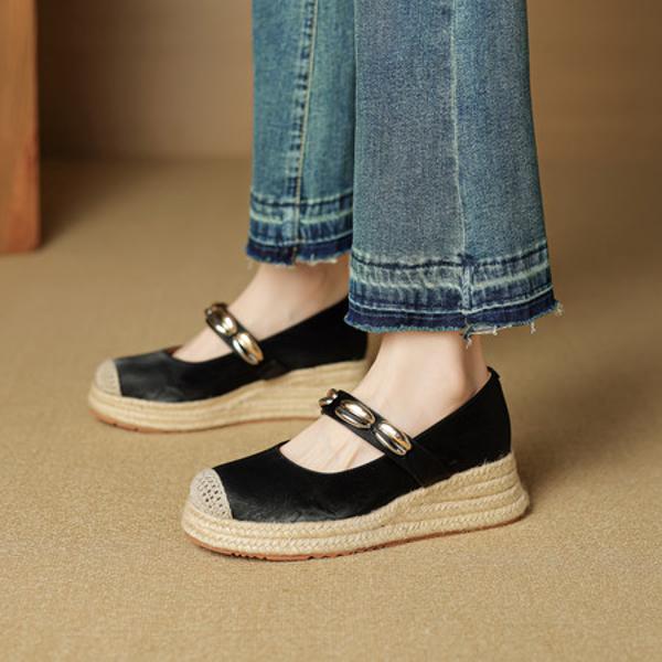 Exquisite Handmade Leather Women's Shoes: Luxury, Craftsmanship, Elegance(EcqiH-8182)