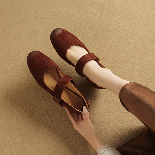 Handcrafted Luxury Genuine Leather Women's Shoes: Elegance Redefined(EcqiH-8172)