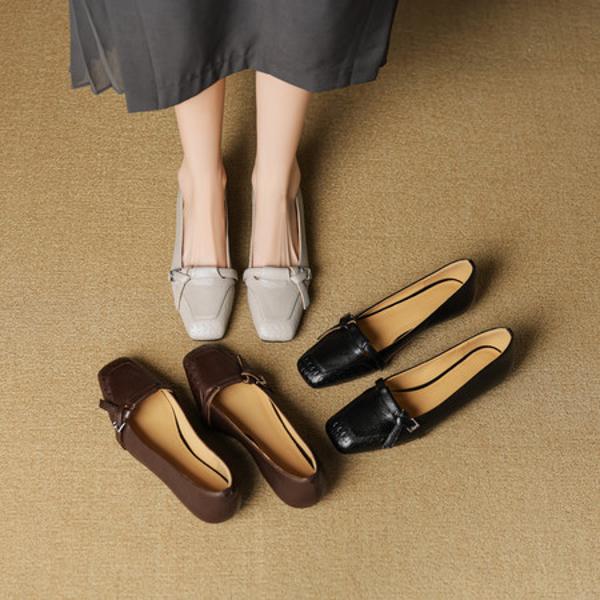 Exquisite Handcrafted Leather Women's Shoes: Luxury, Quality, and Elegance(EcqiH-8200)