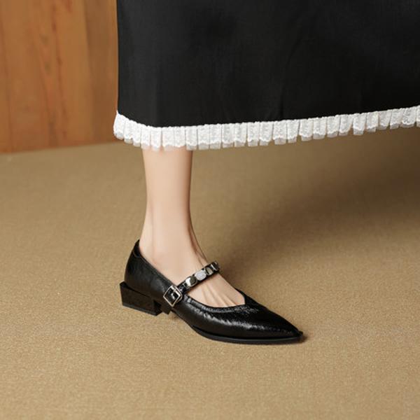 Handcrafted Luxury Leather Women's Shoes for Elegance(EcqiHL-8176)