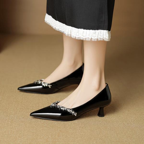 Premium Handmade Leather Women's Shoes: Elegant Craftsmanship(EcqiHC-8188)