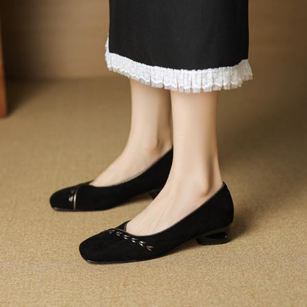 Exquisite Handcrafted Leather Shoes for Elegant Women(EcqiHL-8195)