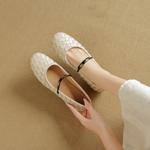 Handcrafted Leather Women's Shoes: A Touch of Luxury and Elegance(EcqiHC-8190)