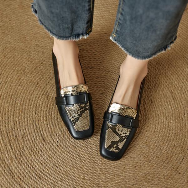 Elegant Handcrafted Genuine Leather Women’s Shoes - Luxurious Craftsmanship(EcqiH-8208)