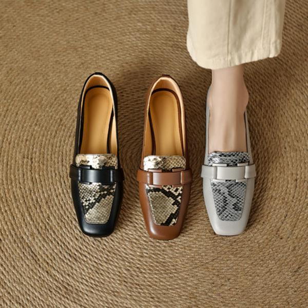 Elegant Handcrafted Genuine Leather Women’s Shoes - Luxurious Craftsmanship(EcqiH-8208)